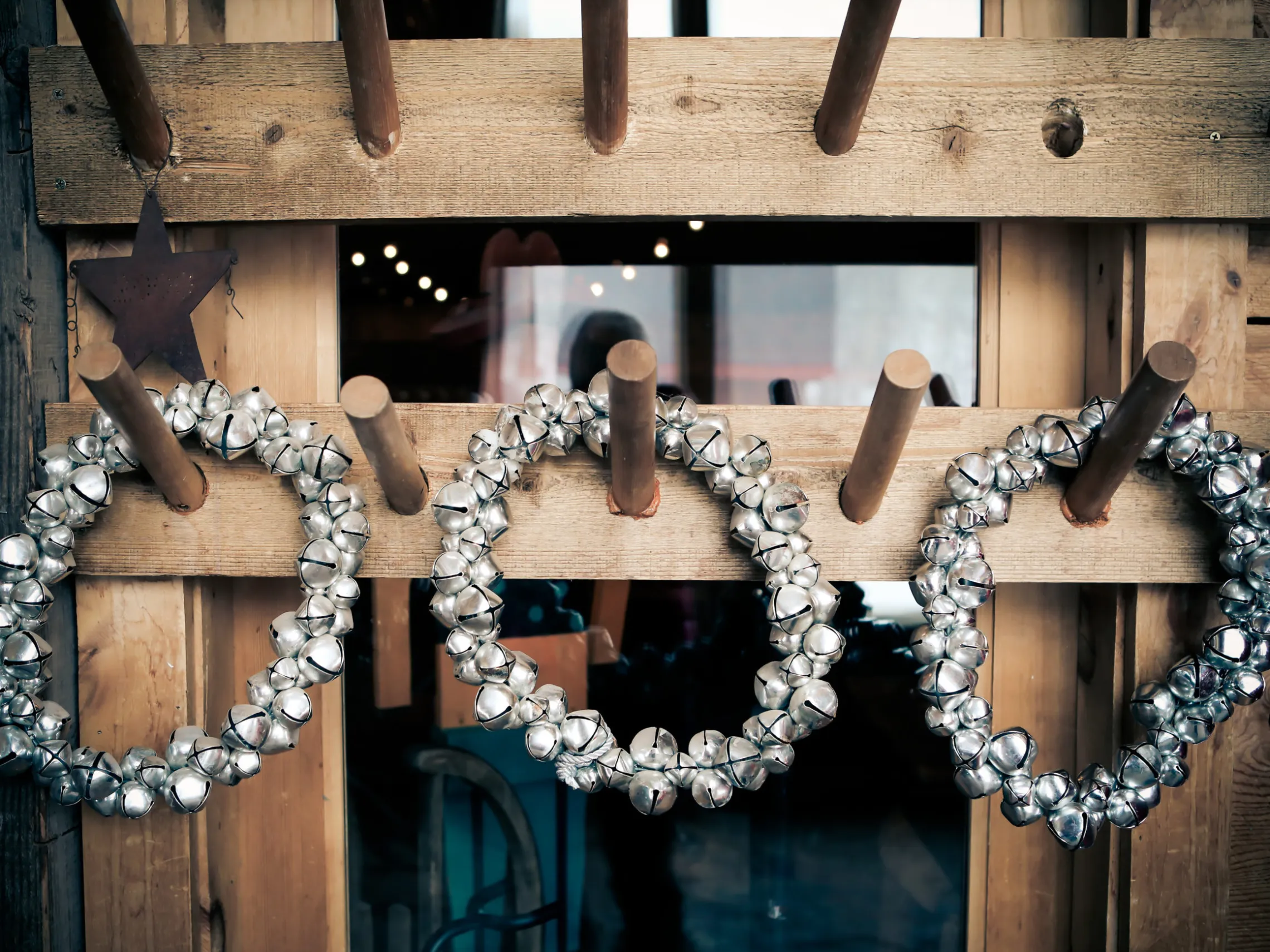a clock hanging from the side of a building