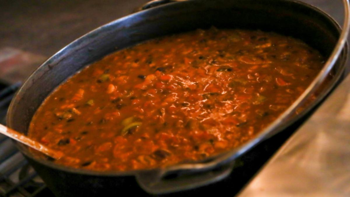 a close up of a metal pan on a stove